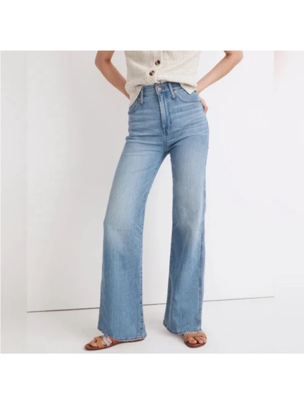 Madewell 11” High Rise Flare Jeans Size 25 | Retro 70s Denim Blue | MSRP $128